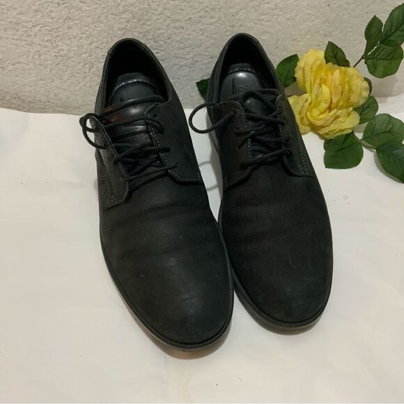 ECCO Mens Dress Shoes Black Leather Lace Up Dress Shoes EU 45 USA 11 main image 6